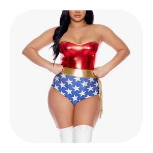 NWT Forplay XS/S Super Seductress Costume Cosplay bodysuit